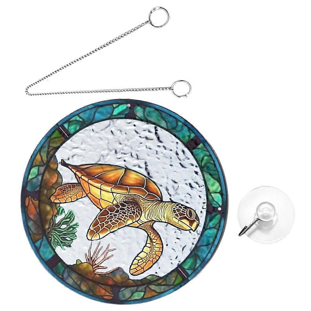 Acrylic Turtle Pendant for Hanging 1Set Round Suncratcher Suncatcher