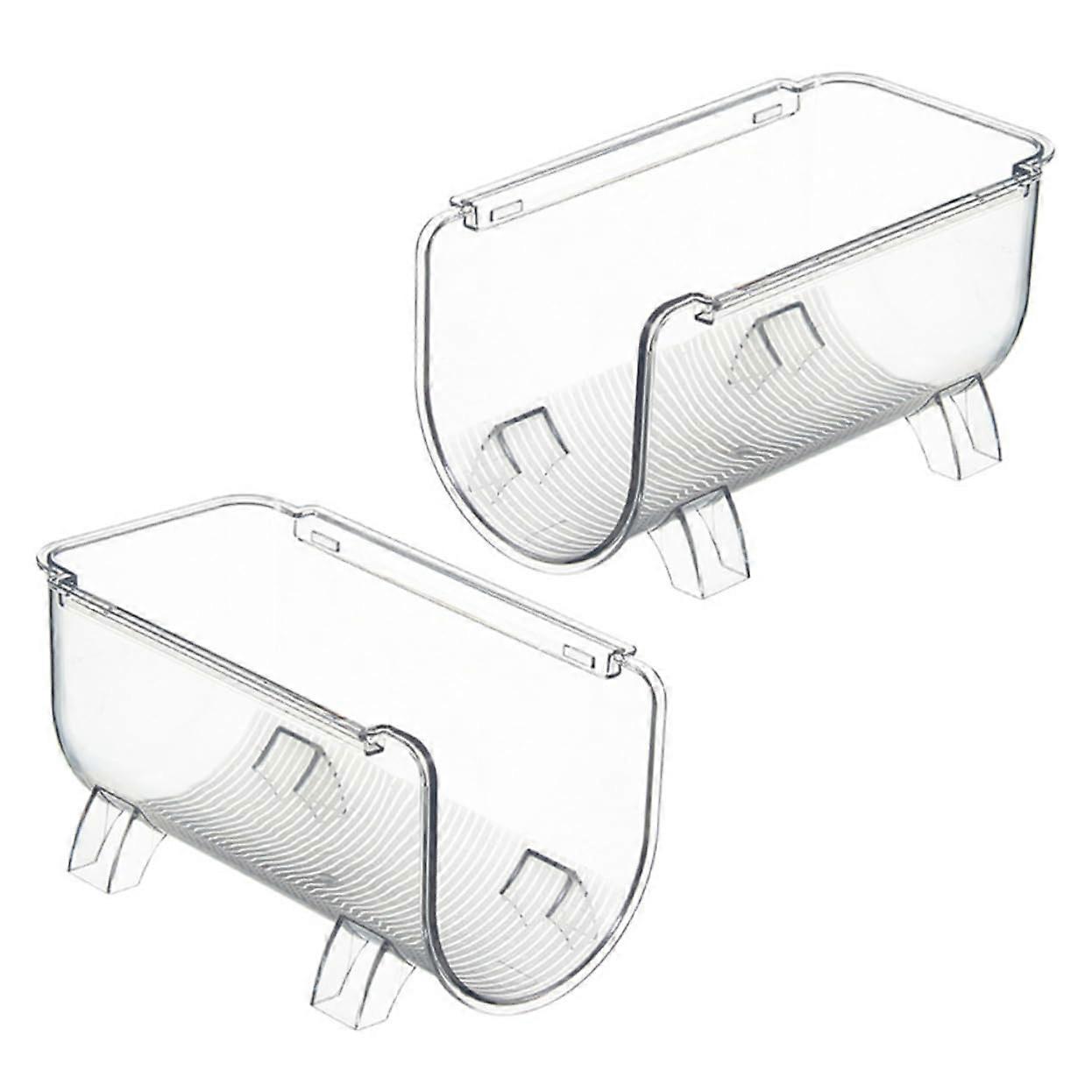 2Pcs Water Bottle Organizer Rack Stackable Design with Wide Base for Refrigerator and Cabinet