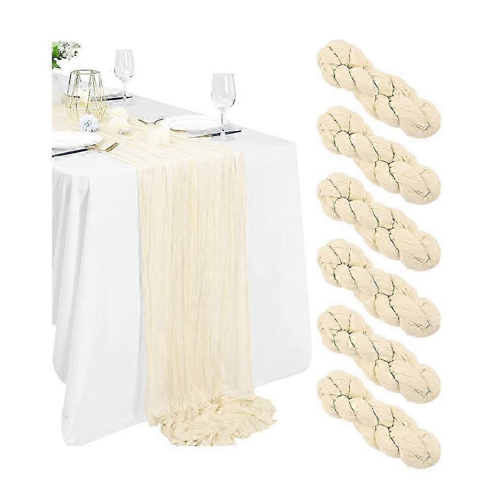 2025 Cheesecloth Table Runner Gauze Boho Rustic Dusty Pink Cheese Cloth Table