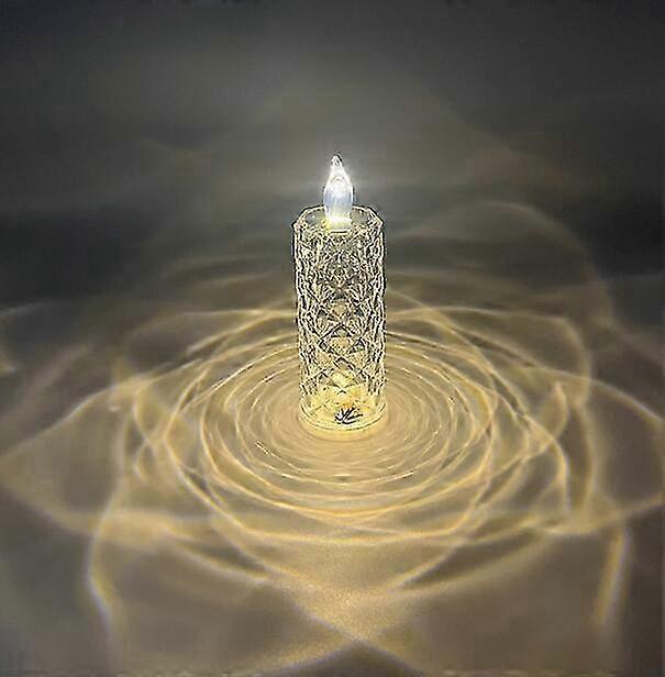 Led Rose Pattern Electronic Candle Light 2025