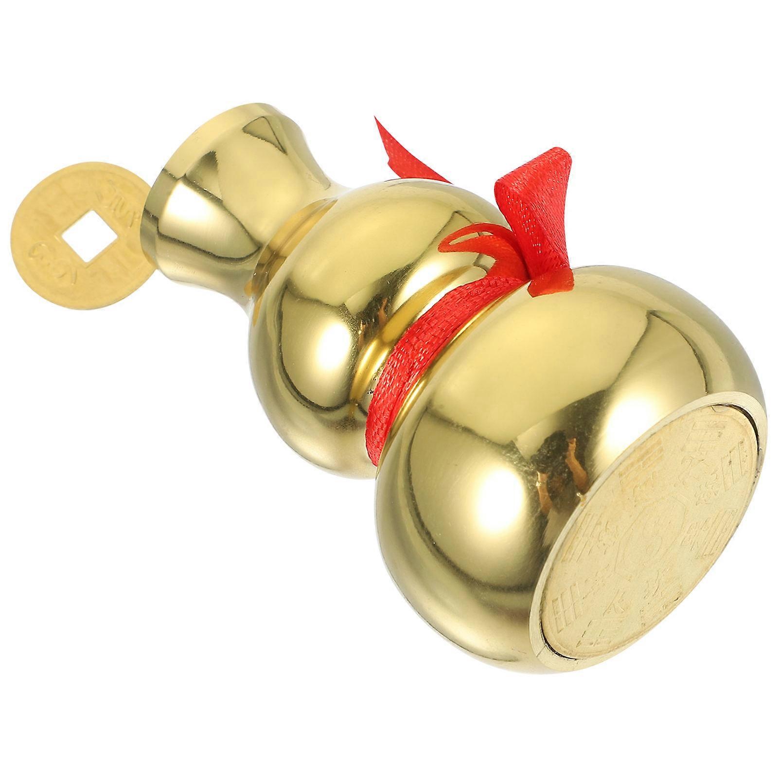 Golden Tiny Vase for Decor Vintage Desktop Small Vase