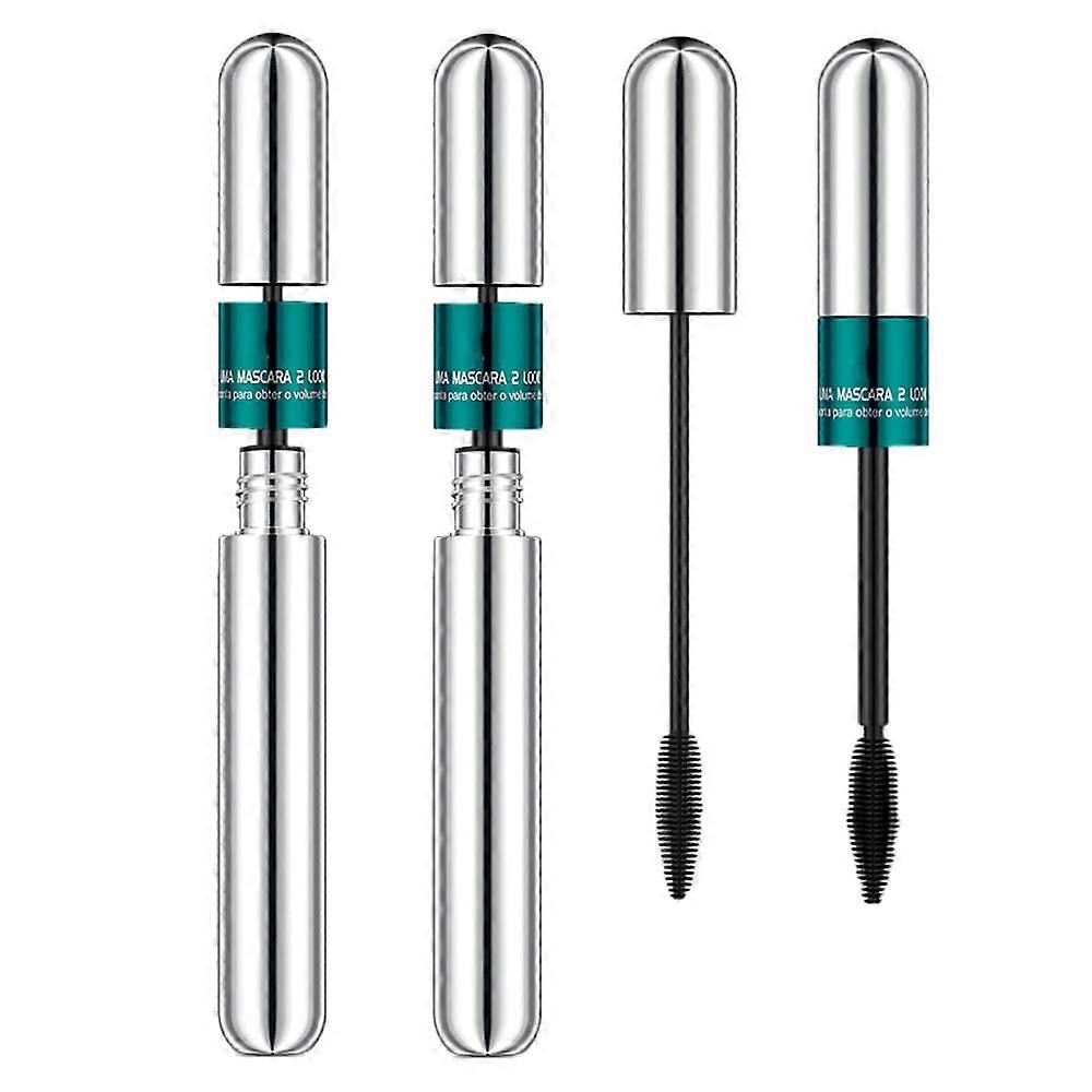 Volumizing Mascara 2Pcs Set with 5x Longer Lash Effect and Washable Lengthening Formula