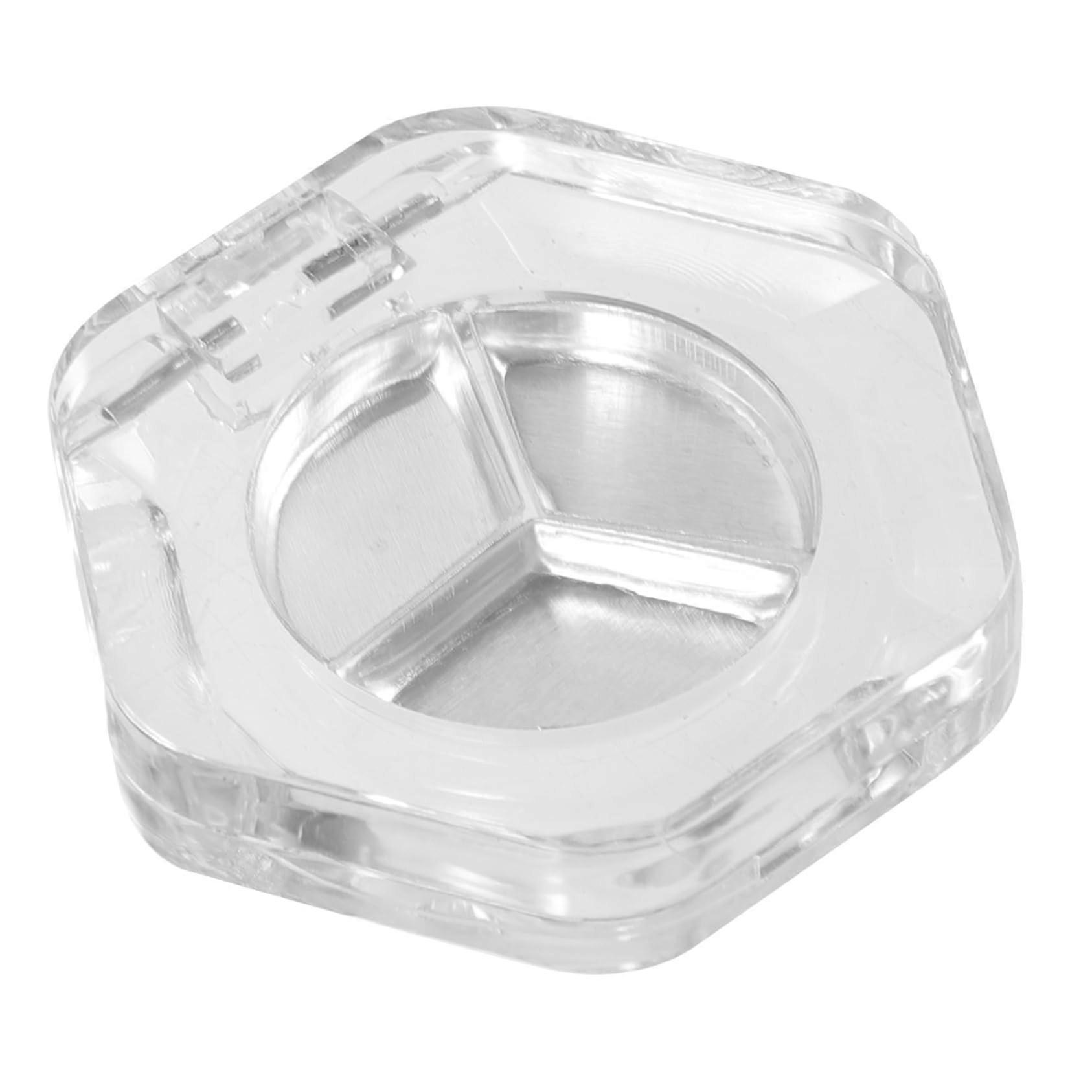 8pcs Empty Hexagon Eyeshadow Pans Refillable Makeup Palette Case for Travel and Blush