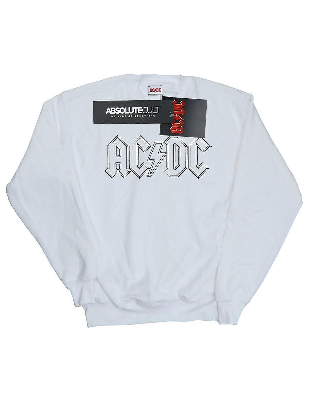 AC/DC mäns svart kontur logo tröja