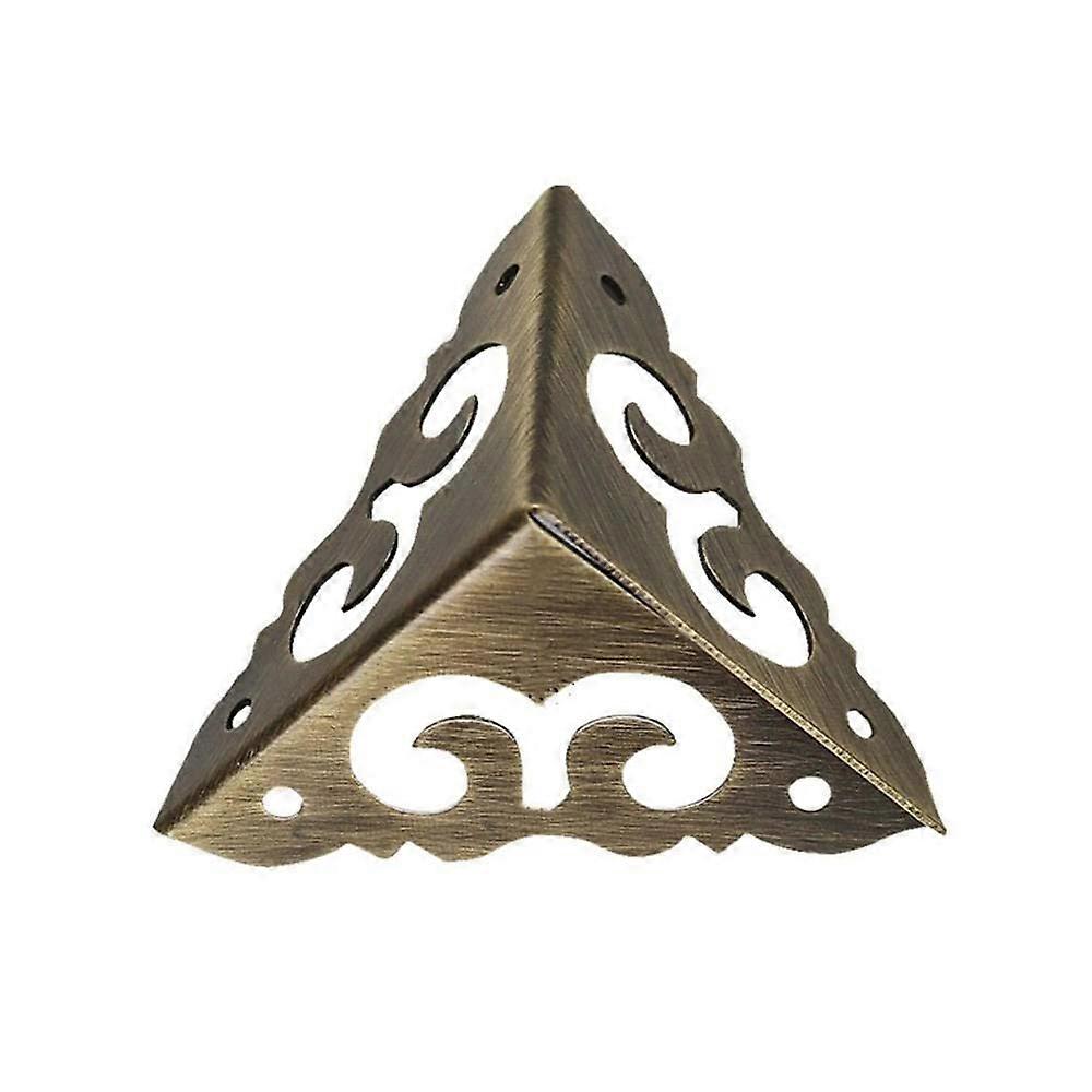 3cm Solid Brass Corner Protector with Handmade Vintage Design and Smooth Polished Copper Edge Guard