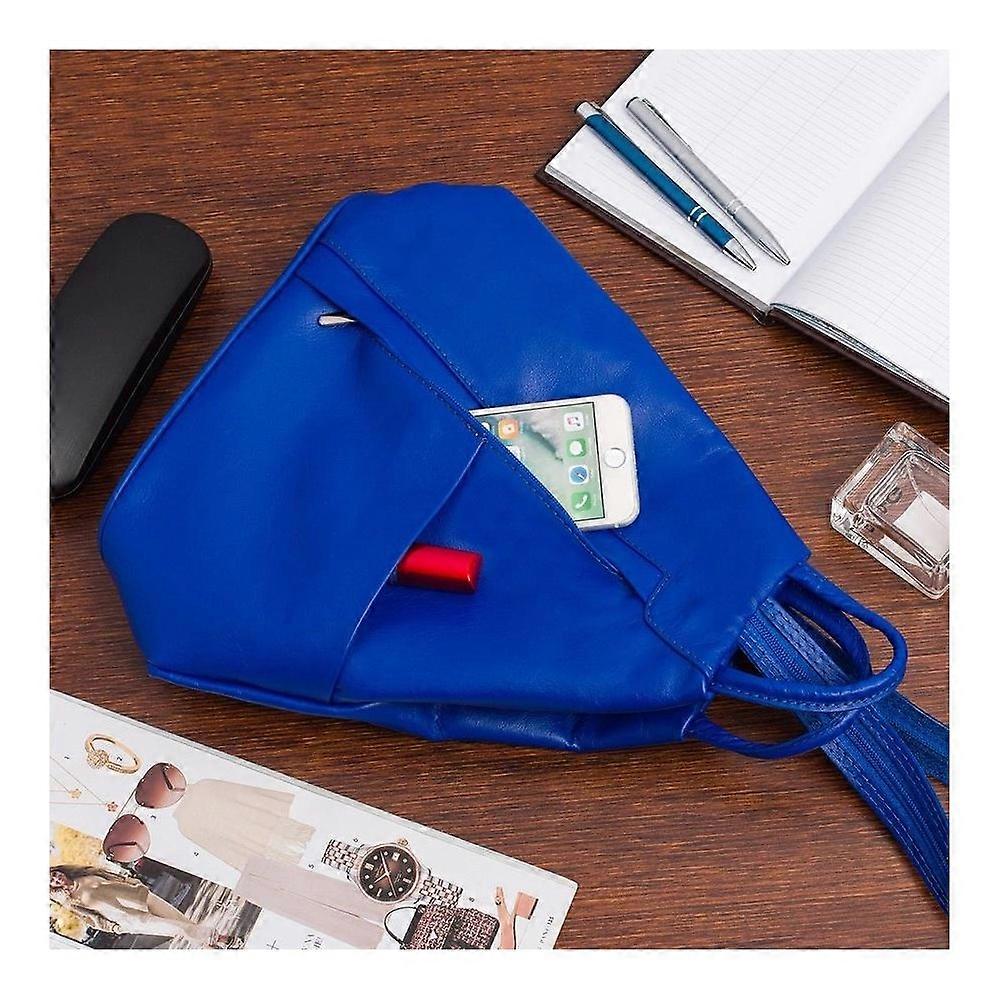 Backpack Vera Pelle leather cornflower blue T5271083