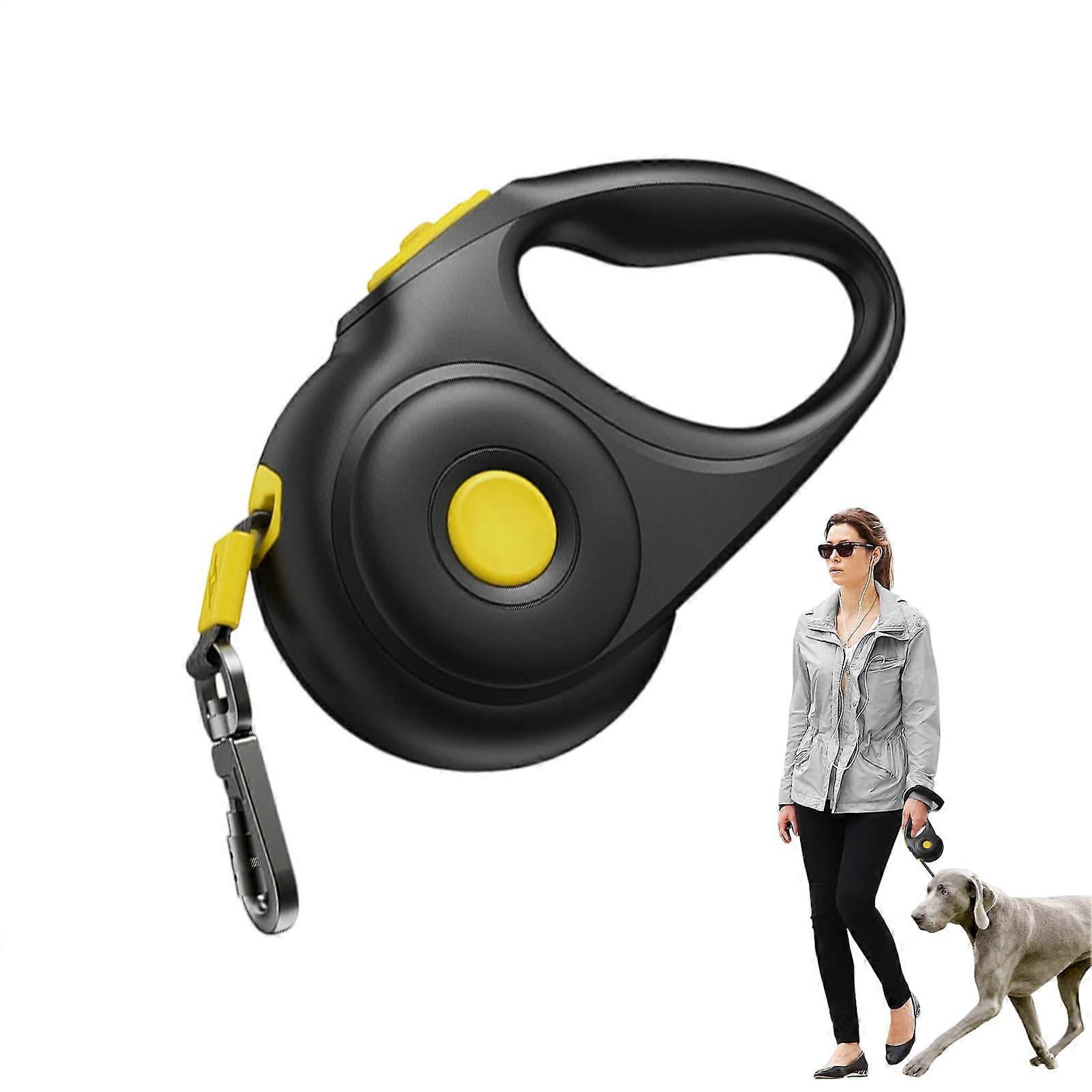 Retractable Dog Leash with Lock and Ergonomic Handle for Walking, Beach, or Backyard Use