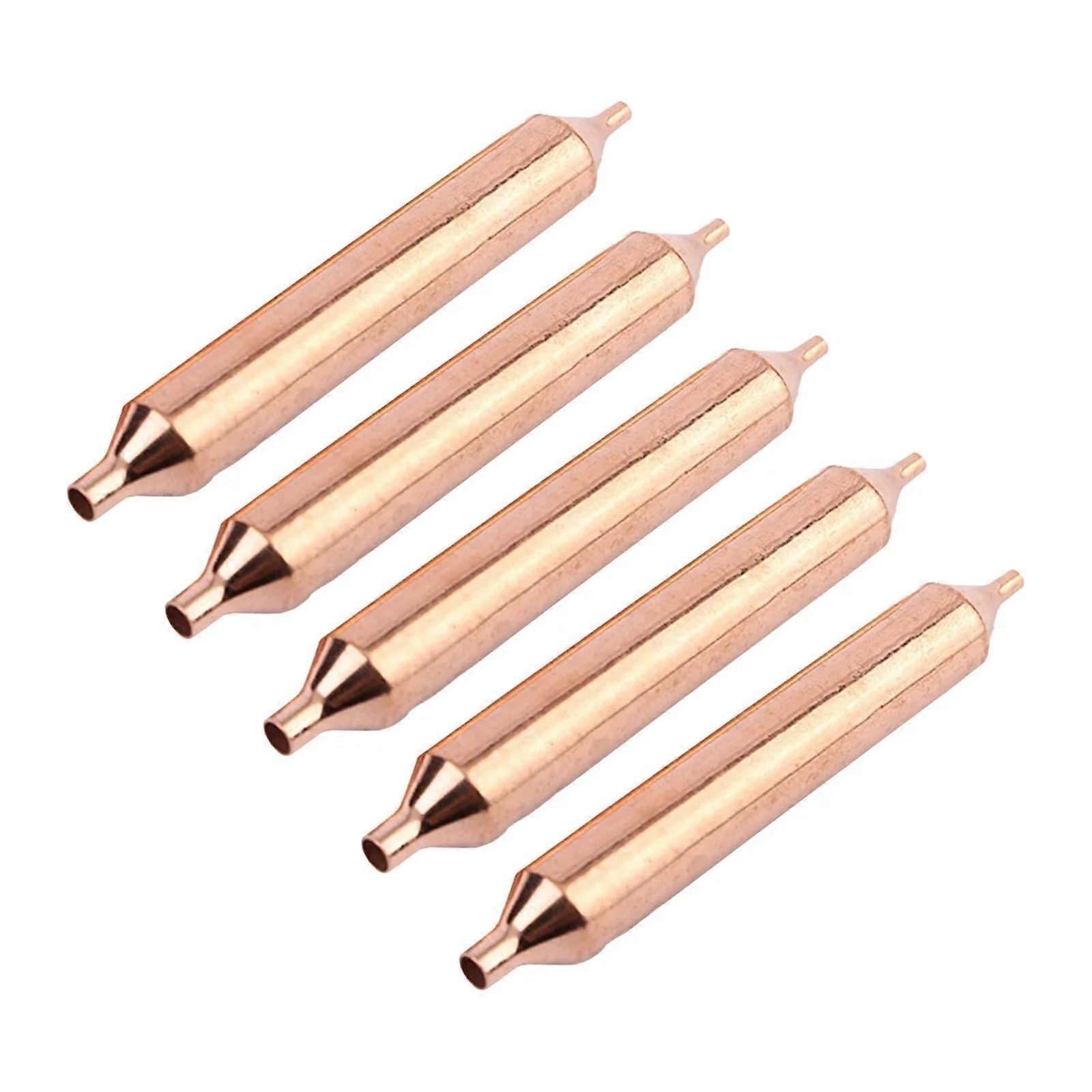 5PCS Refrigerator Filter Dryer Set Single Pipe Fridge Filter Replacement with Copper Durability