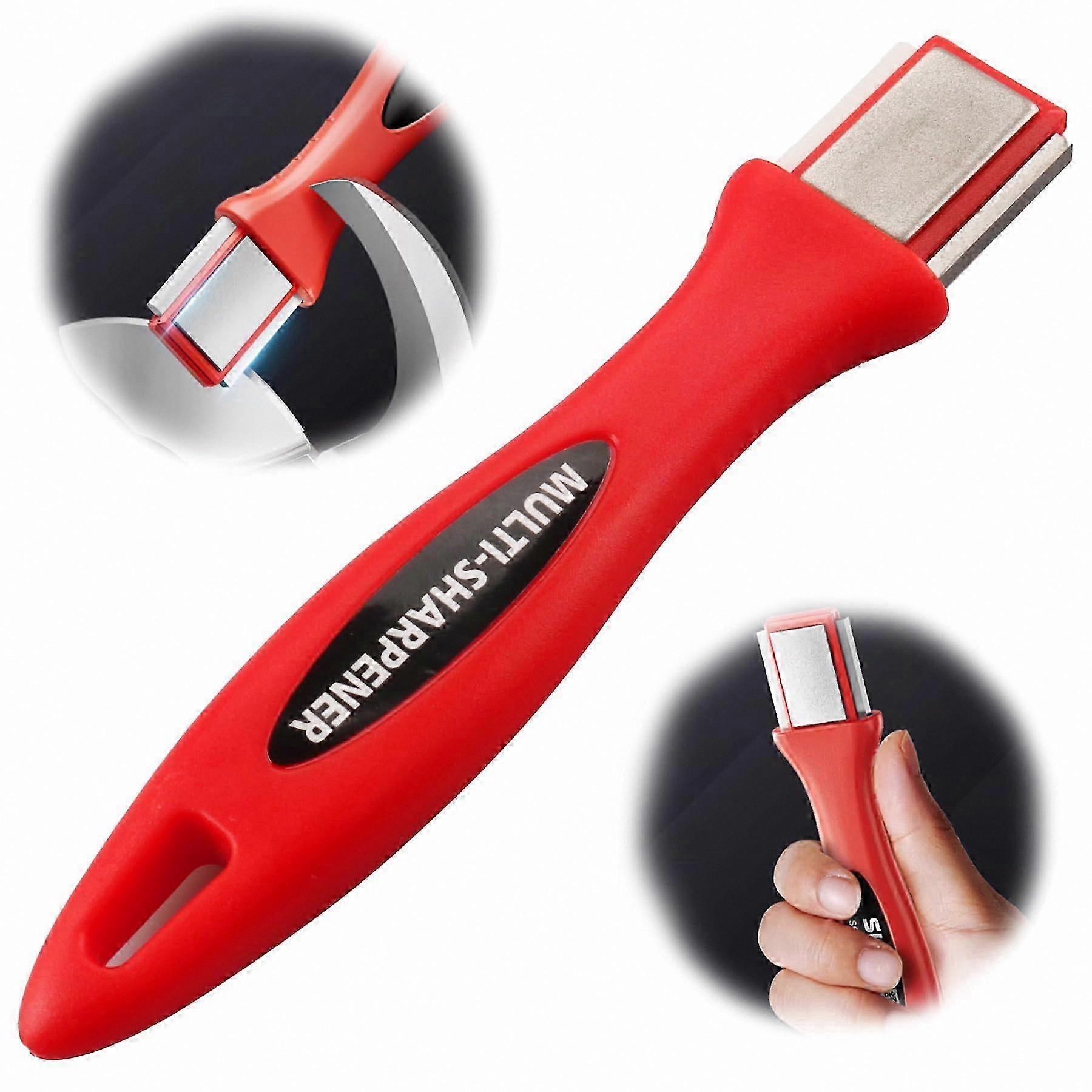 360° Blade Sharpener with Ergonomic Handle for Garden Tools