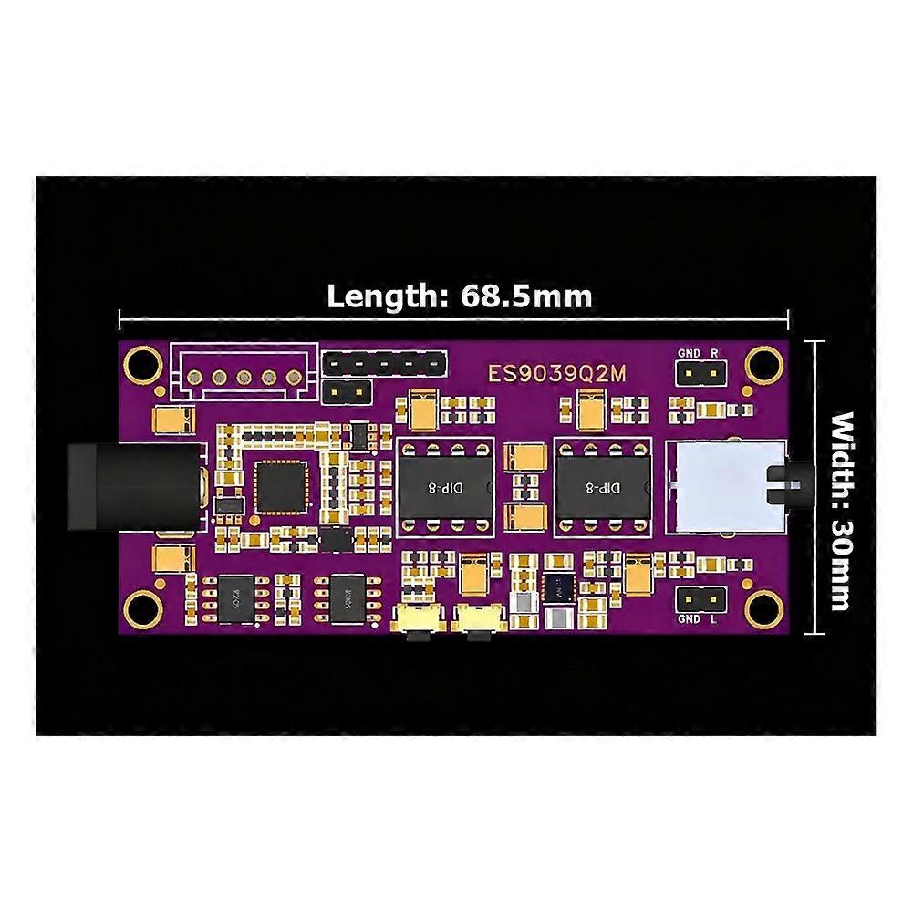 ES9039Q2M Decoding Board I2S Input ES9039 Asynchronous USB Module Can Be Paired with Italian Interface 5532 OP AMP