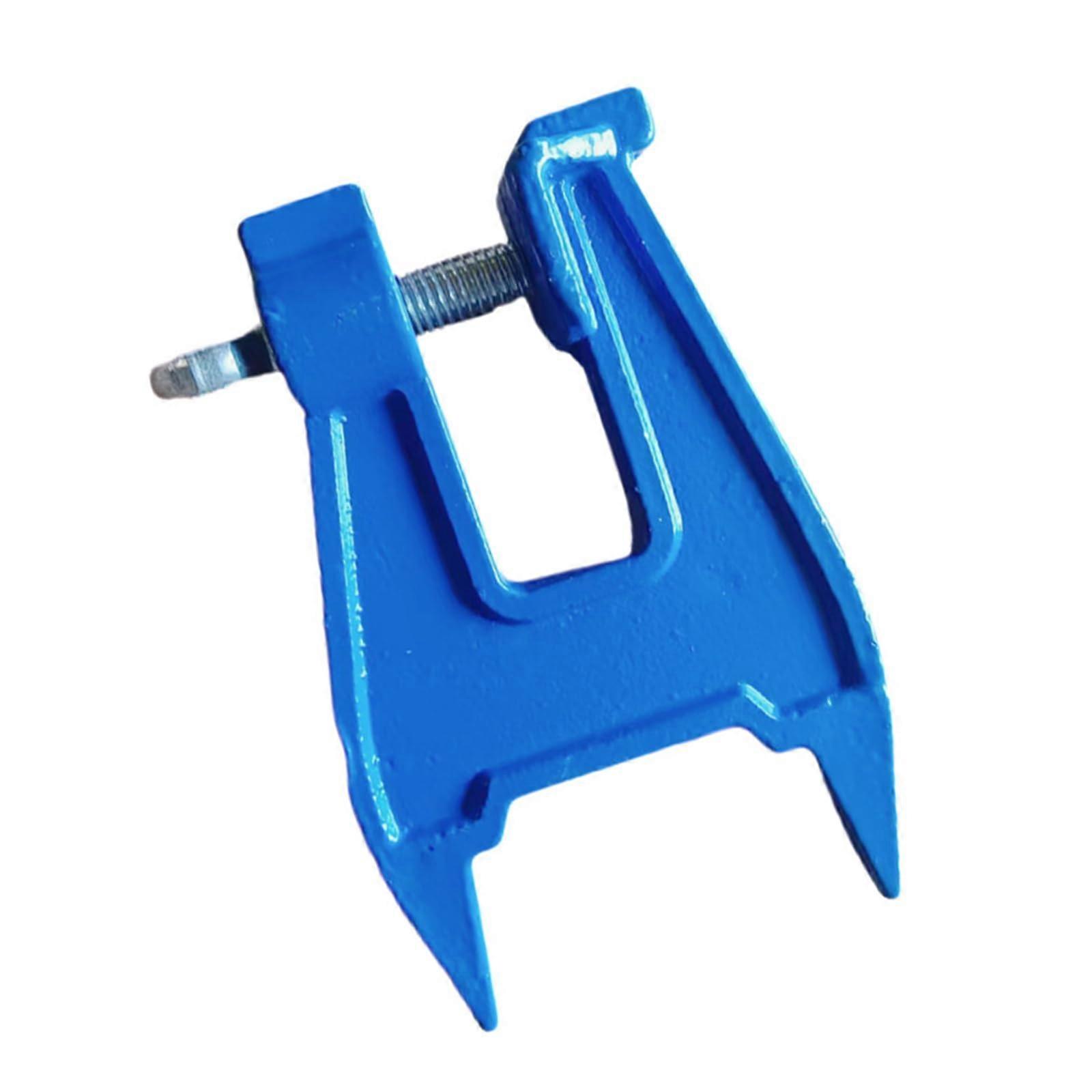 Chainsaw Stump Vise Filing Tool for Precise Chain Sharpening, Lightweight Clamp for Forestry Use, Blue