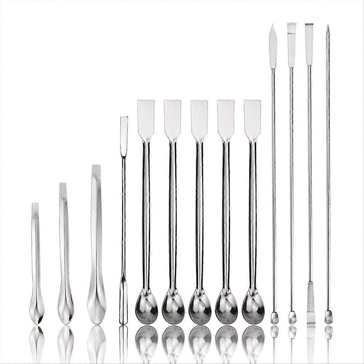 13Pcs Lab Spatula, Micro-type Scoop for Laboratory Mixing