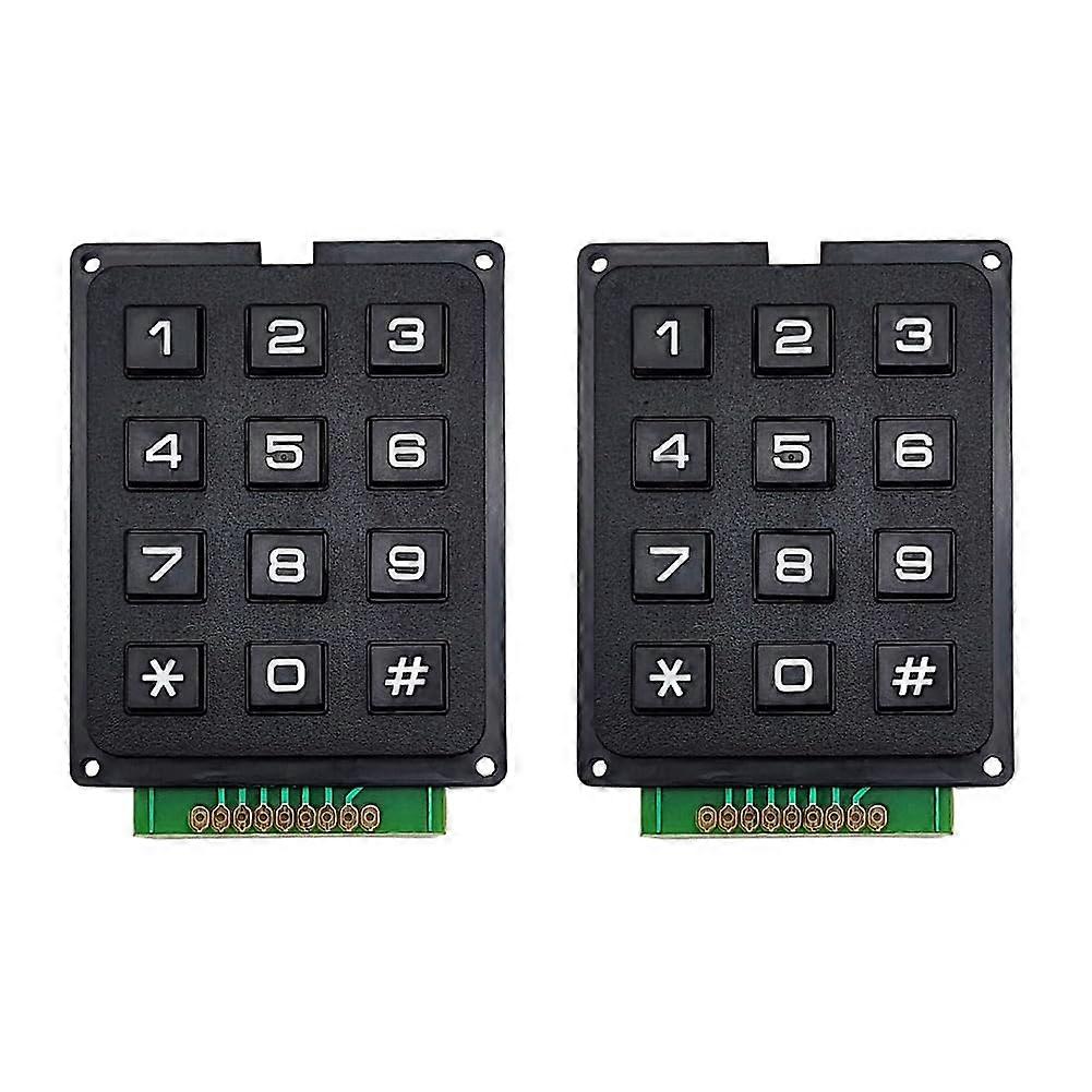 2PCS 3x4 Matrix Keypad 12 Button Module for Arduino and Microcontroller Numeric Input