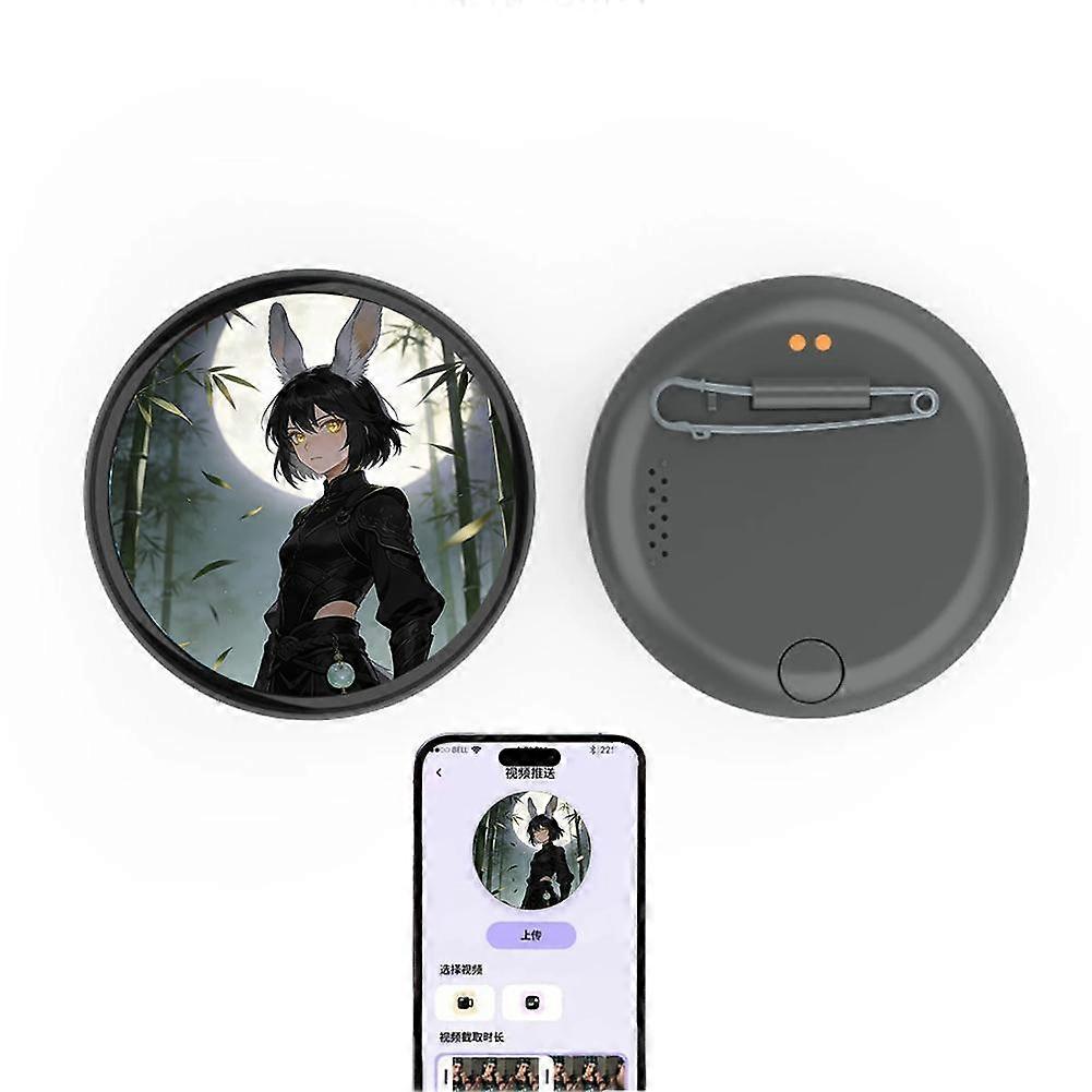 Electronic Display Badge Bluetooth Upload Video Image Touch Control