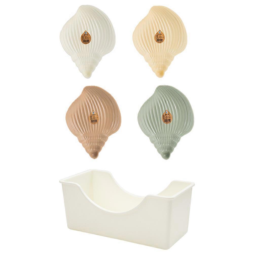 Assorted Color Conch Plates for Serving 1Set Snacks and Fruit