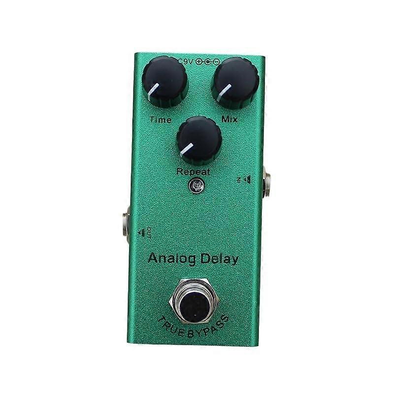 Guitar MultiEffects Pedal Board with Analog Delay, Builtin Power for Live and Studio Use