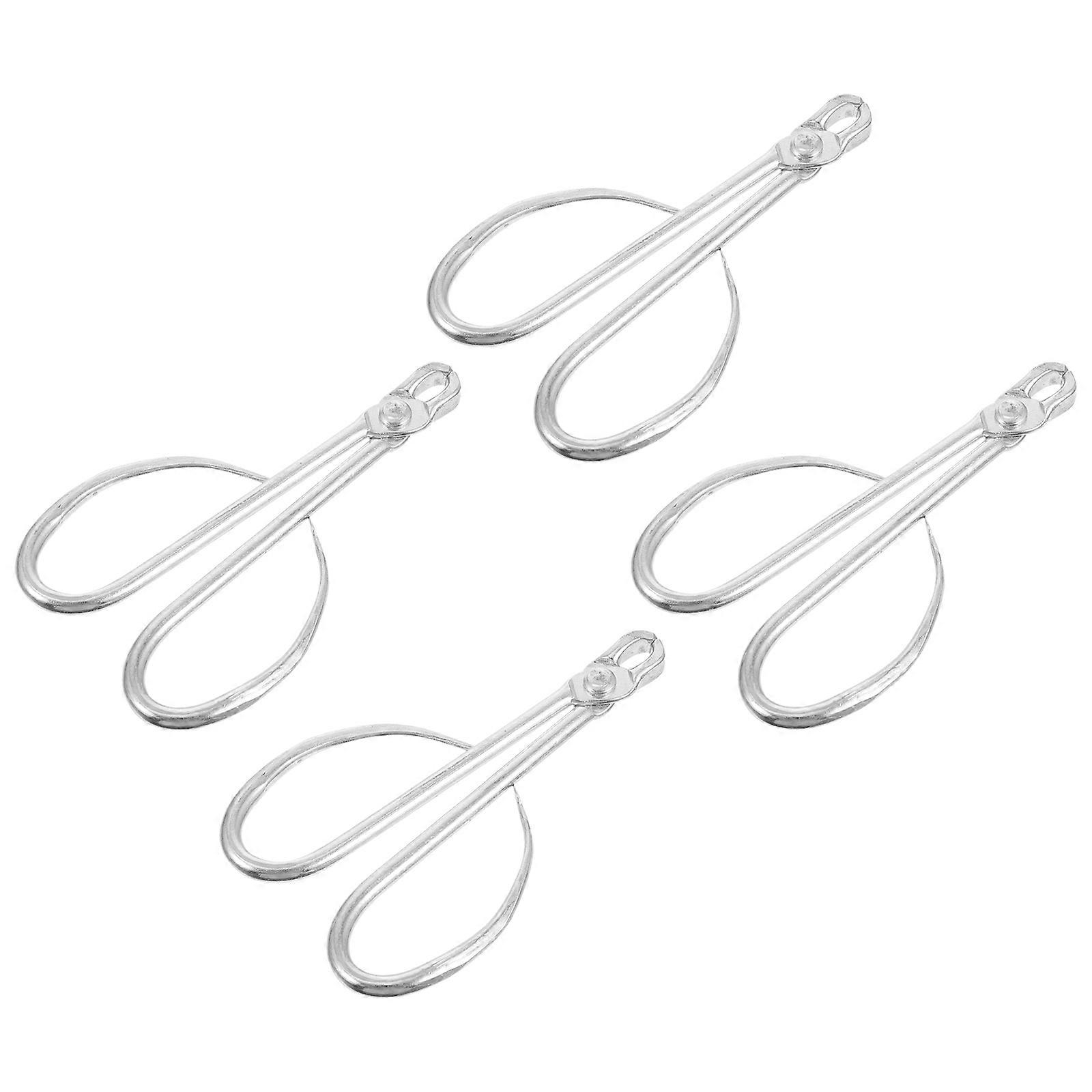 Stainless Steel Melon Clips for Opening Nuts 4Pcs Practical Clips