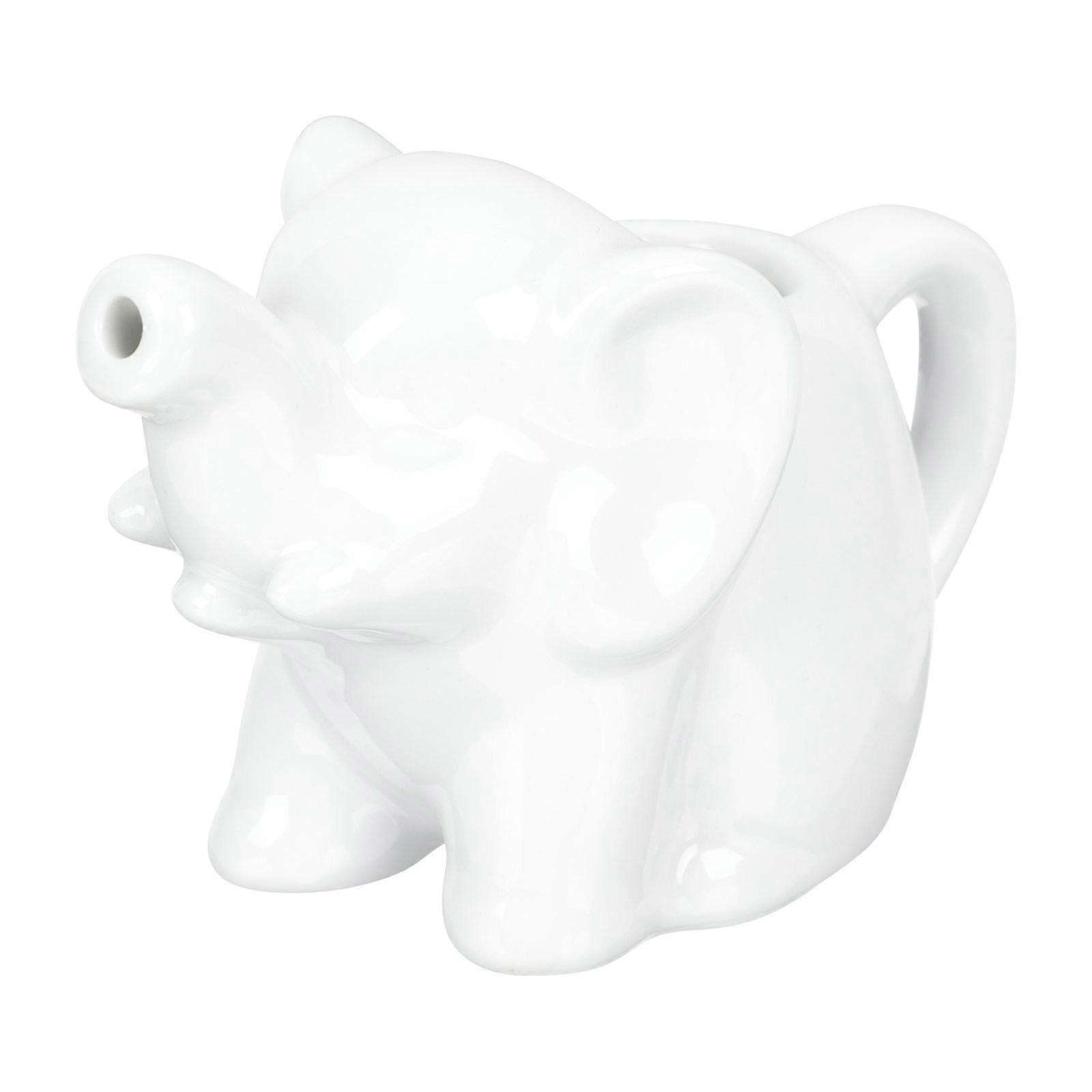 White Ceramic Milk Kettle Creamer Pitcher for Home Use Practical