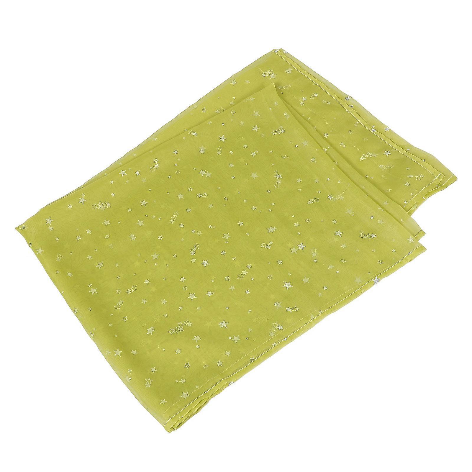 Window Sheer Sheer Curtains for Window Screening Green