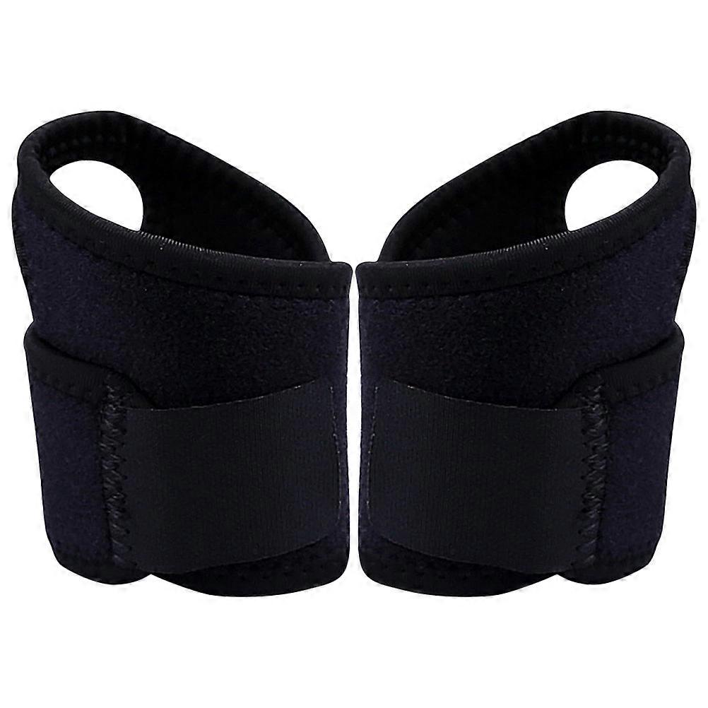 Weightlifting Wrist Wrist for Protection Use 2Pcs Black Comfortable
