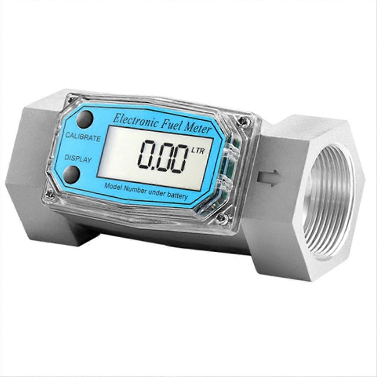 Electronic Turbine Flow Meter Digital Liquid Oil 