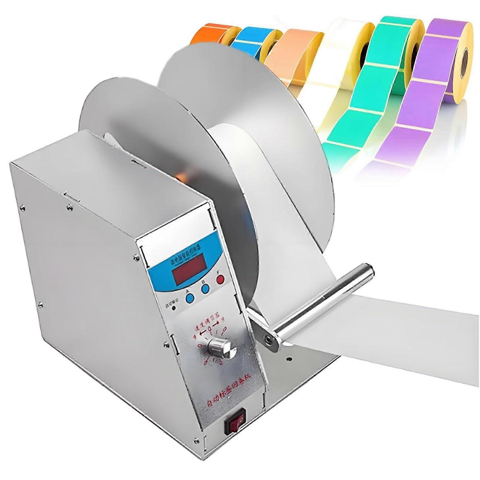 Automatic Label Rewinder with Adjustable Bidirectional Speed, 115mm Width, Counting Function