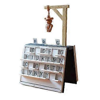 PlayBook'D - Gioco da tavolo dell'impiccato, giochi portatili, impiccato magnetico, giochi da tavolo con sfida di ortografia e vocabolario