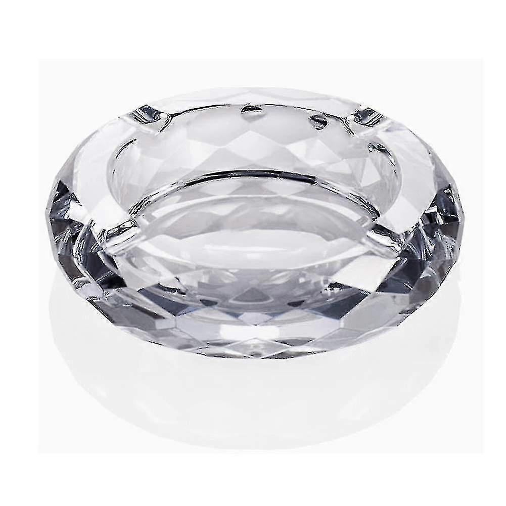 Solid Base Crystal Clear Ashtray for Cigarette Use
