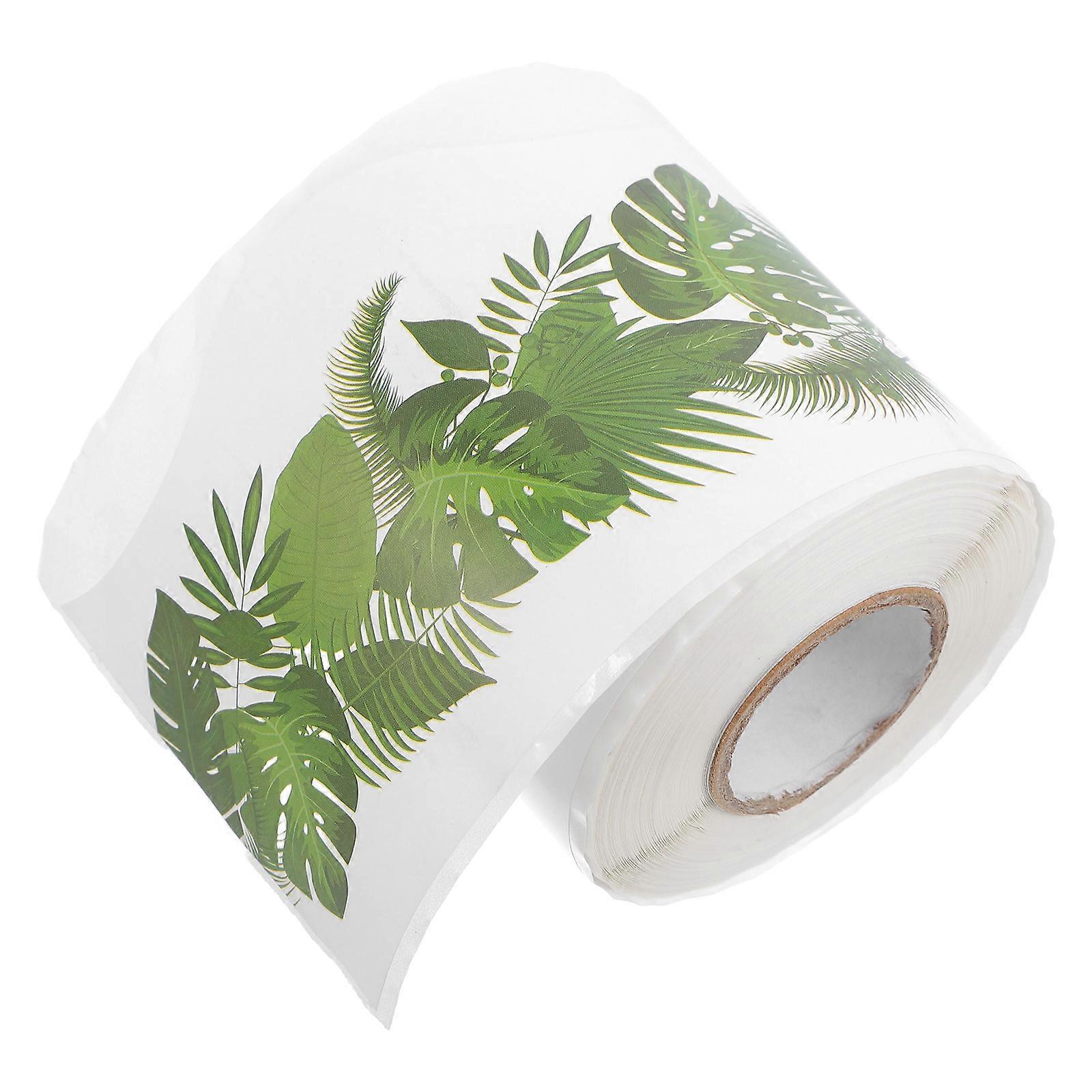 Tree Leaf Pattern Border Sticker for Bulletin Board Border Decoration 1 Roll