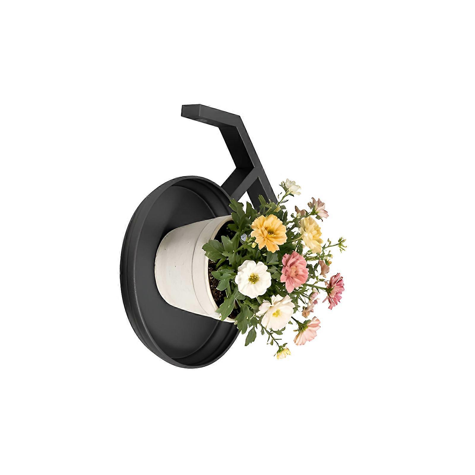 Elegant Floating Design Metal Plant Display For Home Office Maximizes Vertical Room Multicolor