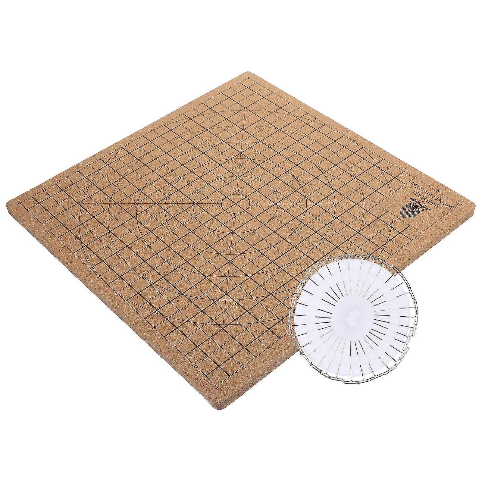 Chocolate Macrame Board for Measuring Knotting Projects 1Set