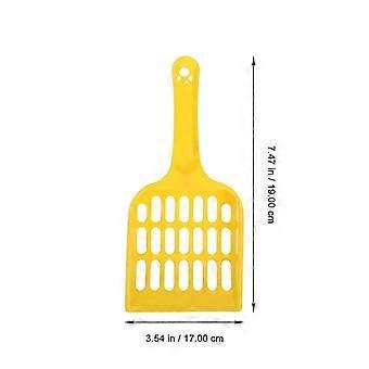 Plastic Cat Litter Scoop, 8-Pack, Portable Sifting Scoop with Ergonomic Handle for Cat Sand Cleaning