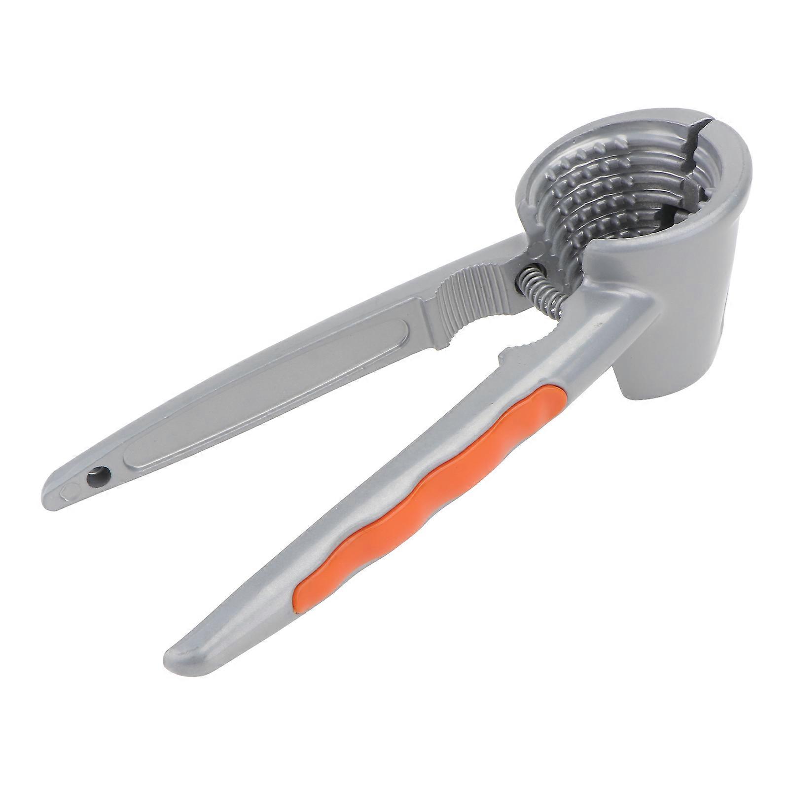 Handheld Nutcracker Walnut Clip Practical Nutshell Opener Kitchen Gadget Orange Aluminium Alloy Cracking Hard Shells 1Set