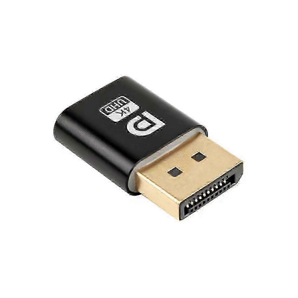 4K Displayport Dummy Plug DP Virtual Display Adapter EDID Headless Ghost Emulator for PC Graphics V