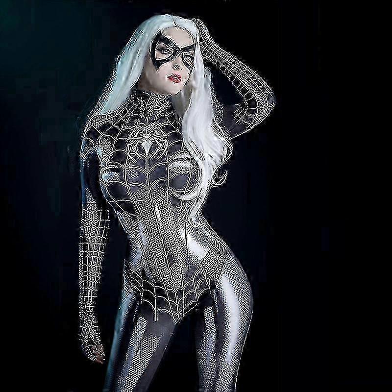 2026 Women Cosplay Costume Spider-Man/Venom Role Play Suit One-Piece Jumpsuits for Halloween New