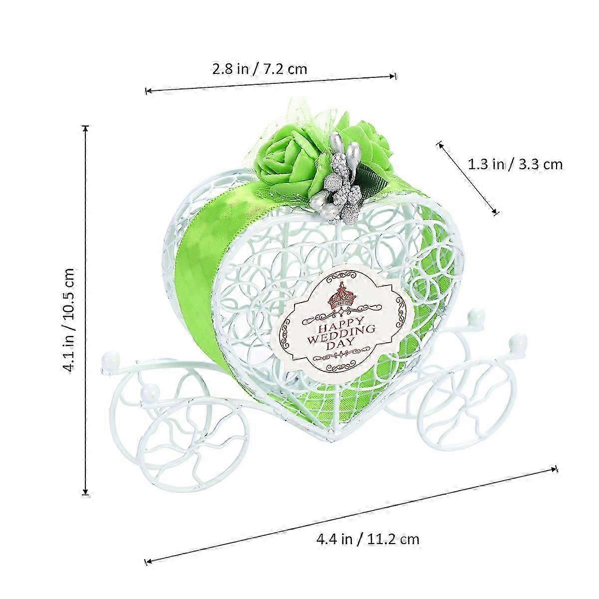 Decorative Candy Boxes Candy Box for Wedding Creative Design 10Pcs Green