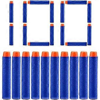 Refill Bullet Darts 100pcs Foam Premium Bullets Ammo Pack Compatible With Nerf N-strike Modulus Elite Series Blasters, Blue
