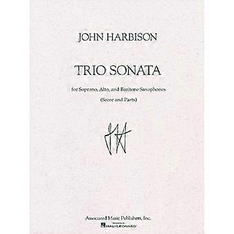 Triosonate for sopran-, alt- og barytonsaksofoner (saksofontrio) (partitur og stemmer)