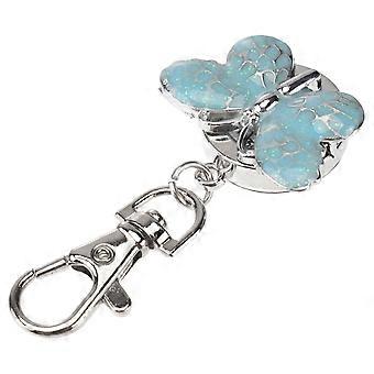 1PC Keychain pendurado relógio delicada forma relógio de bolso dos desenhos animados quartzo chaveiro de bolso relógio portátil chaveiro pendurado relógio para meninas estudantes mulheres nós