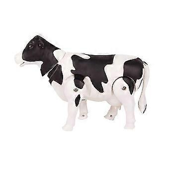 Electric Milk Cow Toy Realistic Simulation Cow Figure Model Toy for Kids and Children Educational Playset