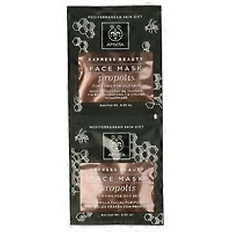Express Beauty Purifying Face Mask For Oily Skin with Propolis 2 units of 8ml