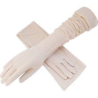 Women Long Sun Protection Gloves - UV Blocking, Cooling, Touch Screen Compatible for Cycling, Driving, Outdoor Sports