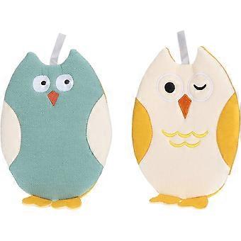 2PCS Animal Body Scrubber Exfoliating Bath Sponge Loofah Bath Spa Puff Scrubber Ball Towel Exfoliating Shower Scrubber for Kids - -