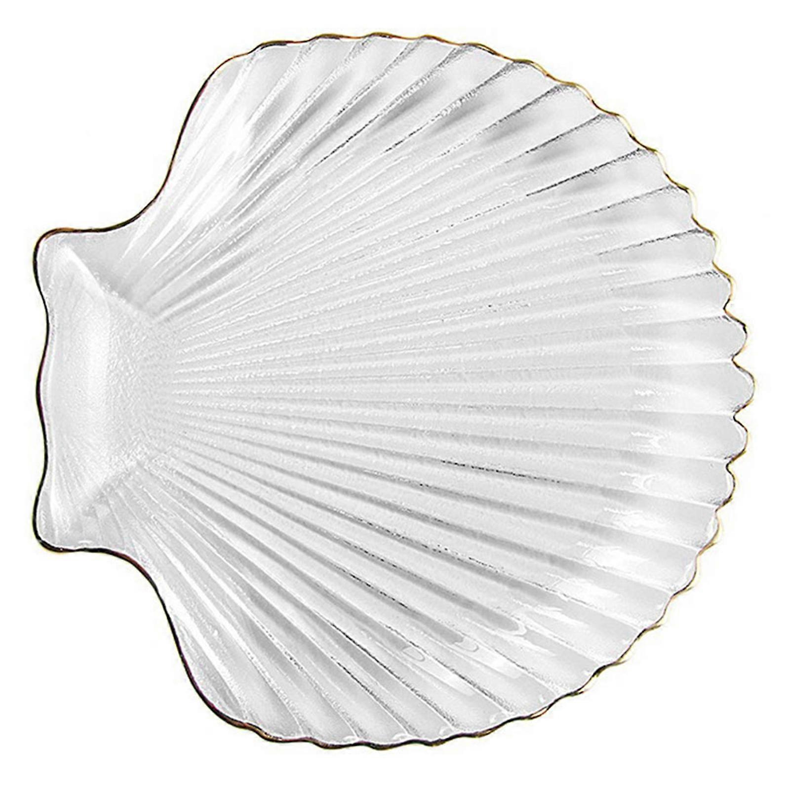 Creative Glass Plate for Salad Serving 2Pcs Shape Dish
