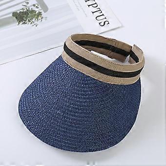 Modische Sommer-Sonnenhüte mit offenem Oberteil, UV-Schutz, Damen-Sonnenhut mit breiter Krempe, ideal für Outdoor-Aktivitäten und Strand.