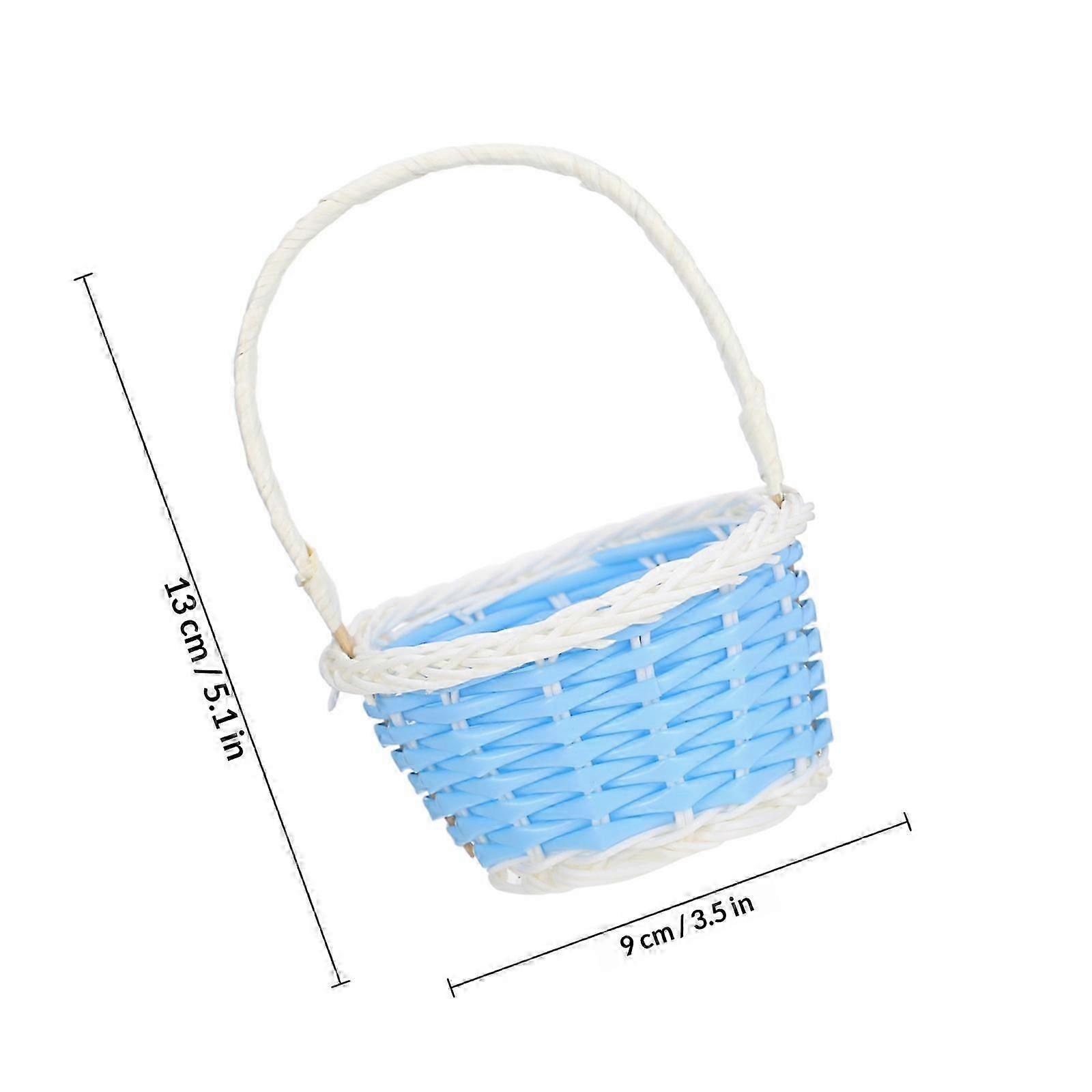 Plastic Craft Easter Egg Baskets for Storage Use 7Pcs Assorted Colors