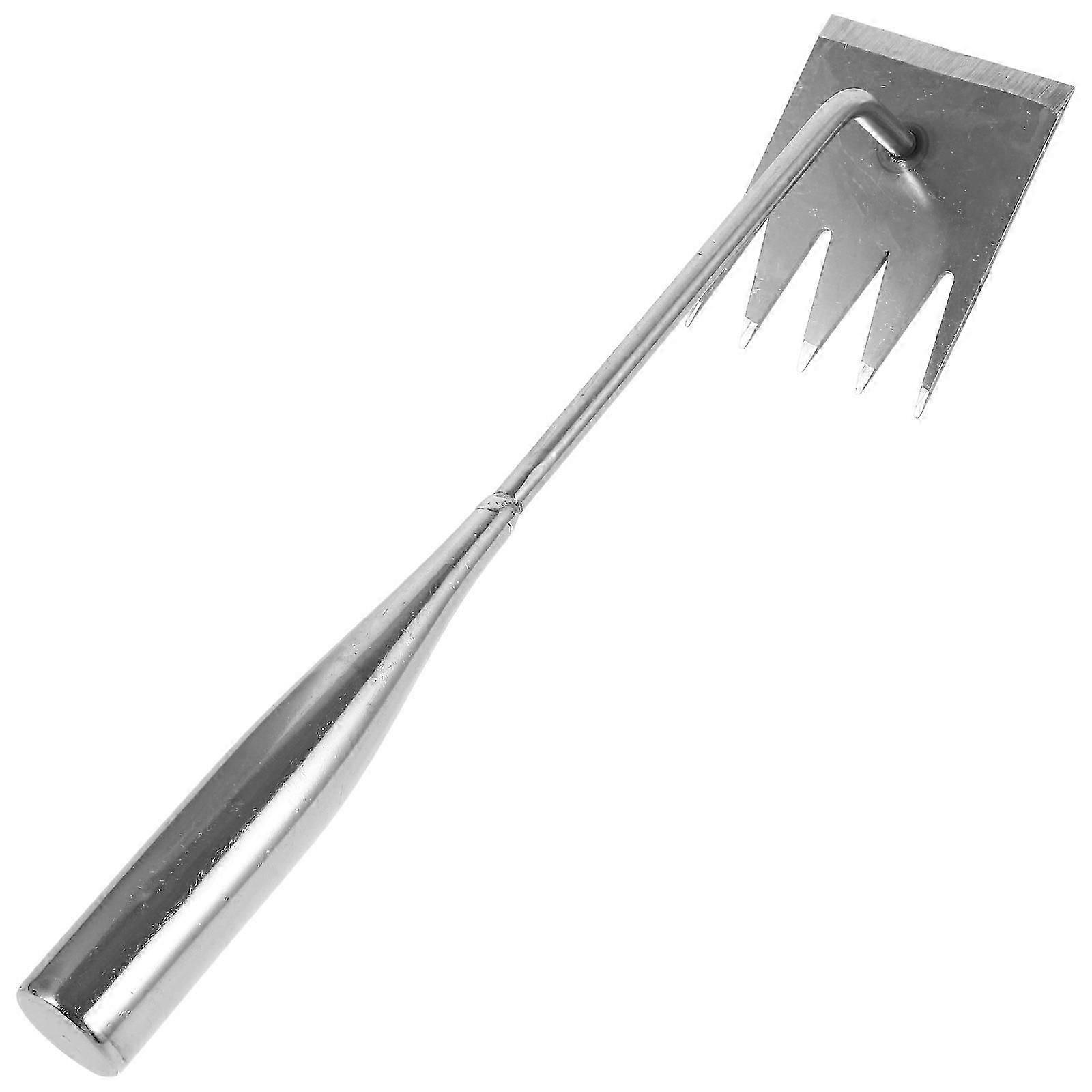 Silver Gardening Hand Weeder Tool for Efficient Weed Pulling 1 Piece