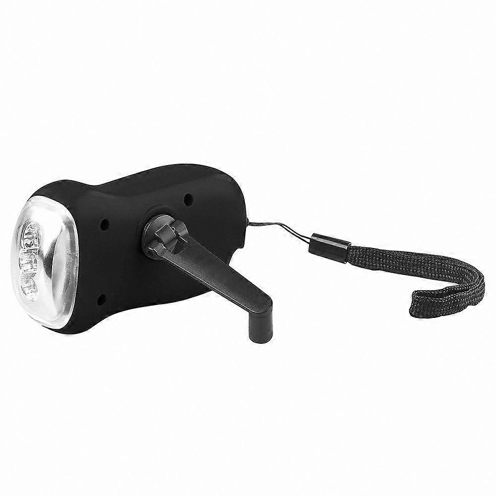 Hand Crank Solar Emergency Flashlight, Self-Powered Lamp
