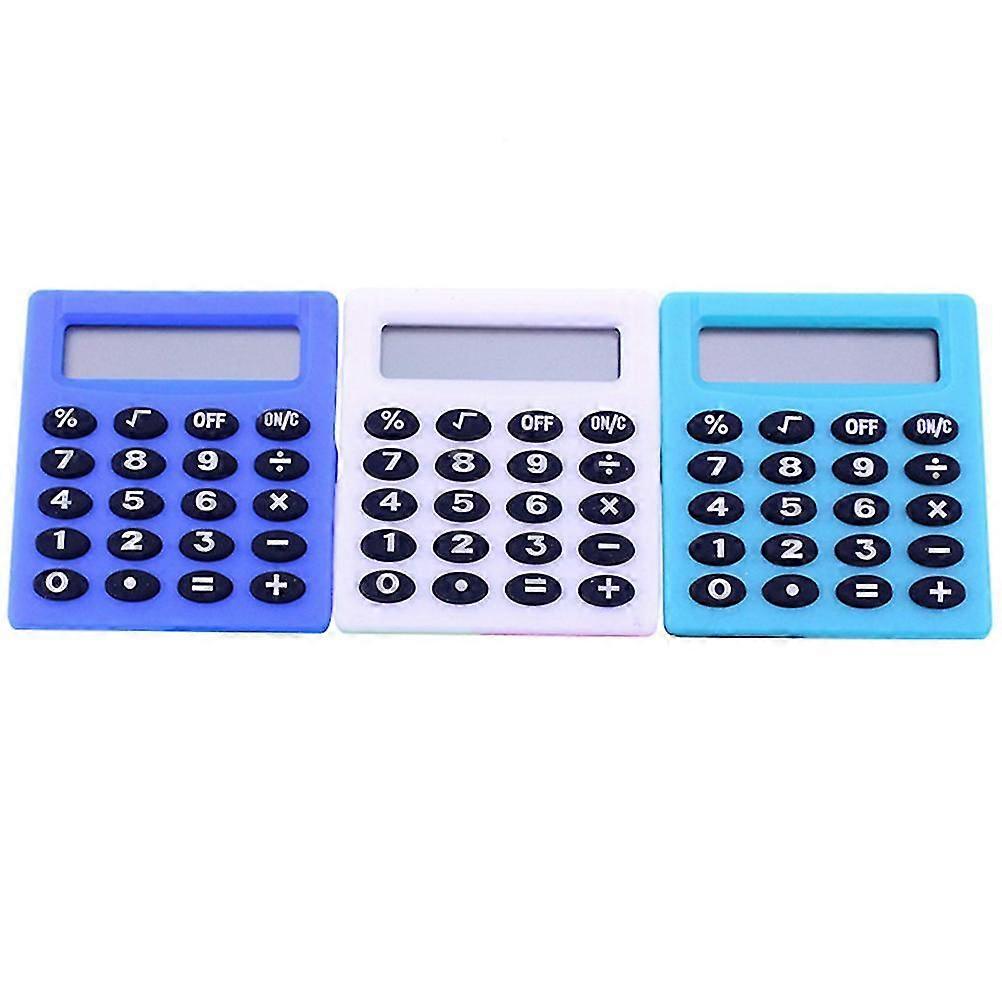 3 Pcs Mini Students Learning Caculator Portable Counter Calculating Tool
