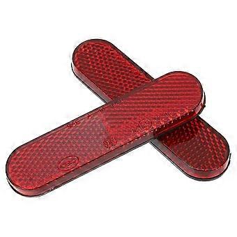 2 Pcs refletores vermelhos refletor de segurança da motocicleta refletor de segurança adesivo
